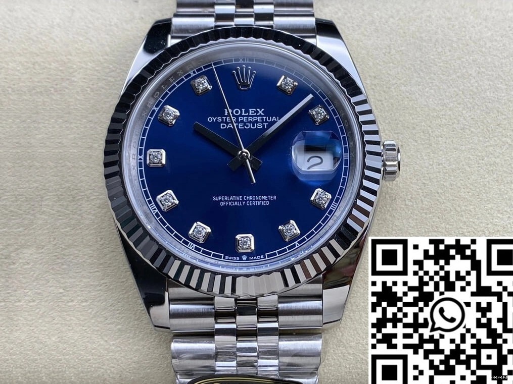 Datejust Dial M126334-0016 Factory Clean Blue Rolex 0407